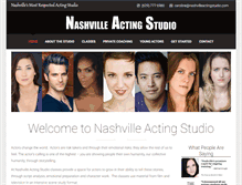 Tablet Screenshot of nashvilleactingstudio.com